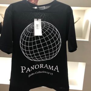 Études black unity t-shirt with “Panorama” print